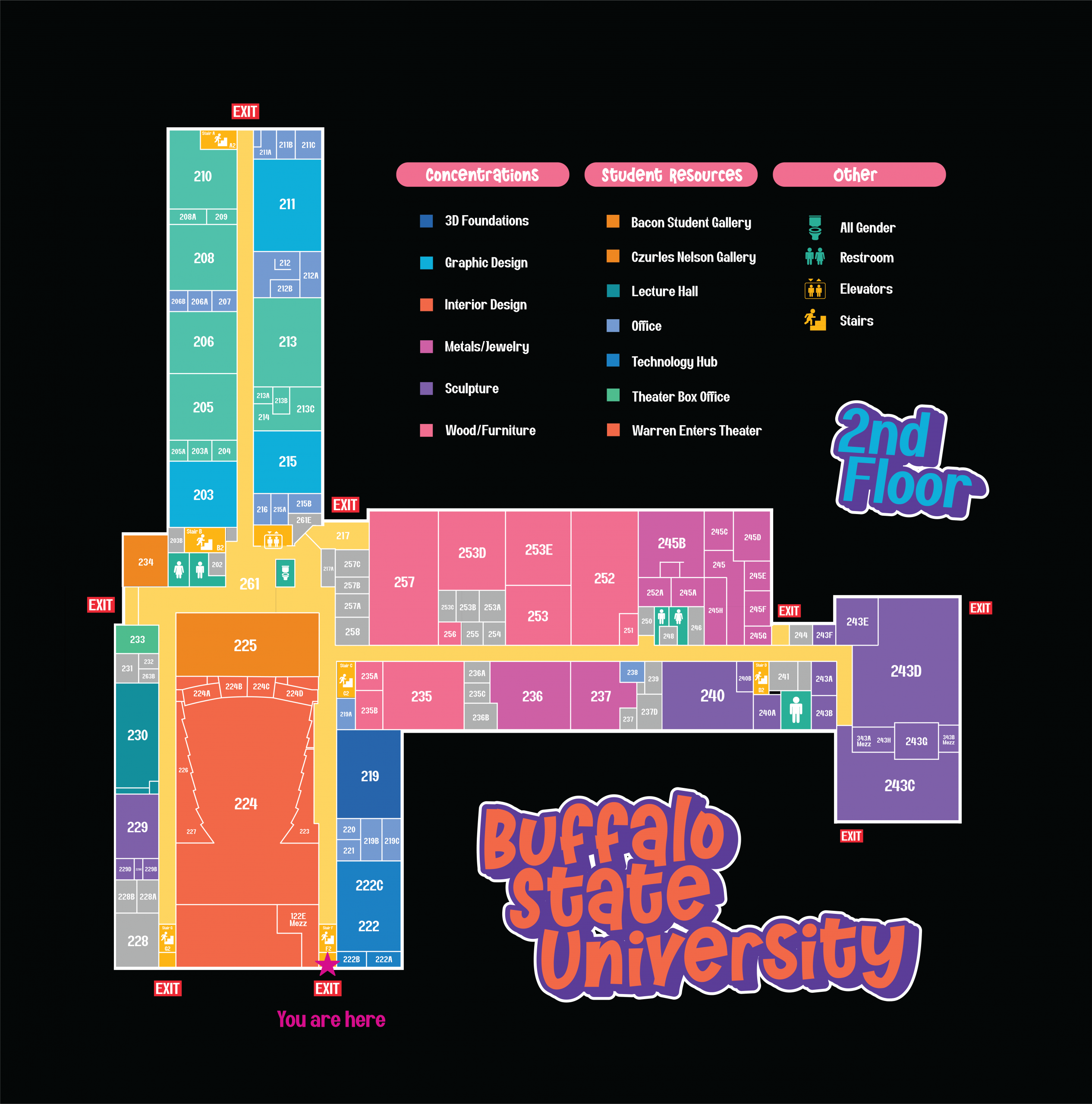 Buffalo State Upton Floor Plan
